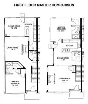The Mansion - End M Down - Floorplan